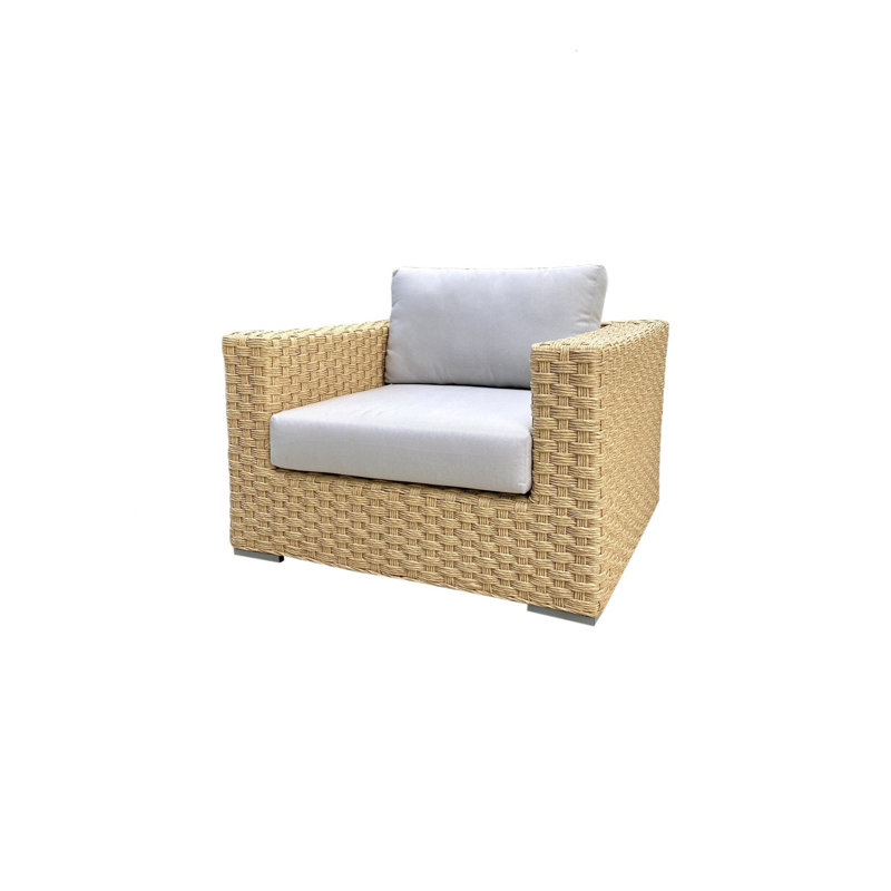 Chaise de patio avec coussins