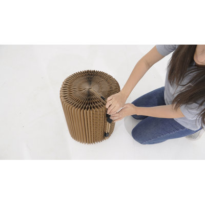 Tonyo Stool Round Pouf Ottoman – Lightweight Footrest, Side Table or Seat – Livingroom – Bedroom
