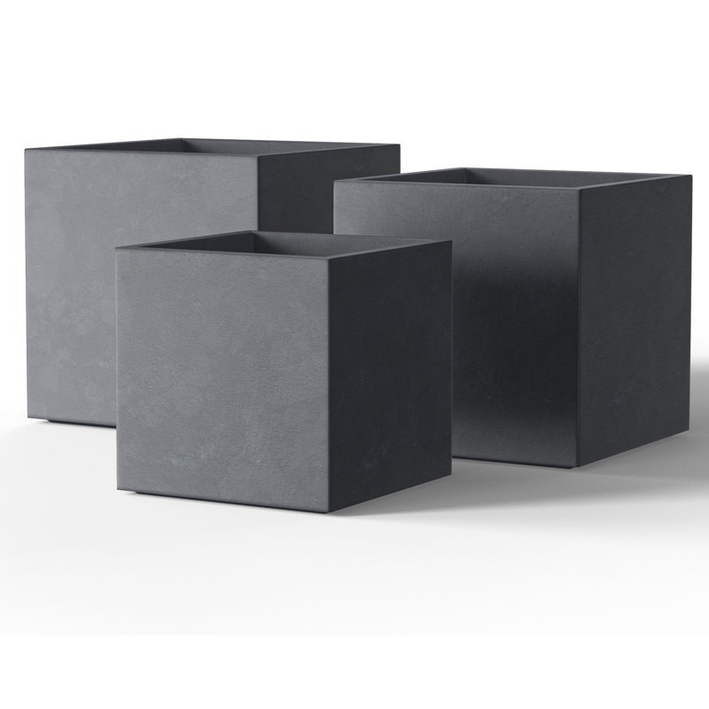 Lupi Handmade Planter Box, Granite Gray