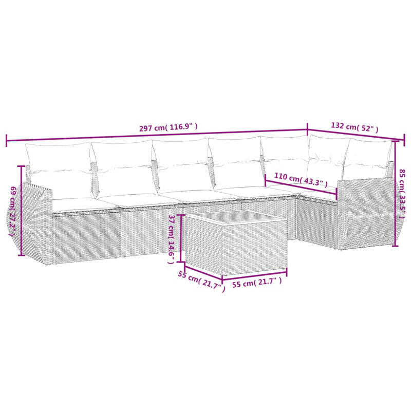 Vidaxl Garden Sofa Set