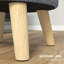 Repose-pieds avec rangement et tabouret rond avec plateau rembourré (SEULEMENT UN OTTOMAN)