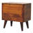 Solid Wood Chestnut Lid-Up Storage Stool