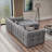 Modern Cream Bouclé Sectional Sofa – Plush Curved Design With Deep Seats, Modular Layout & Teddy Upholstery-1569947372