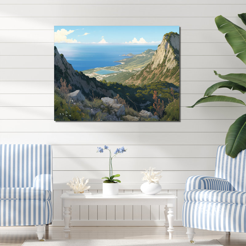 «Rocky Coastal Tones» sur toile, H 30 po x l 40 po x P 1,5 po, Toile tendue