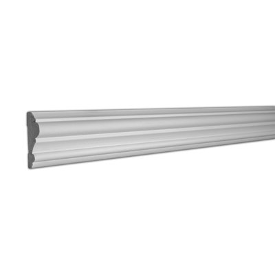 RPS-0298 3.5'' H x 96'' W x 1'' D Urethane Chair Rail