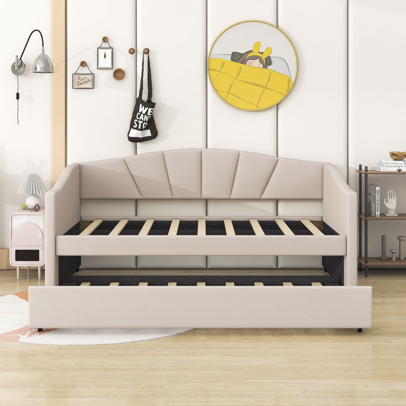 Gisselle Upholstered Daybed, Beige