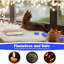 12 Pack LED Tea Lights, Blue Light, Blue Base