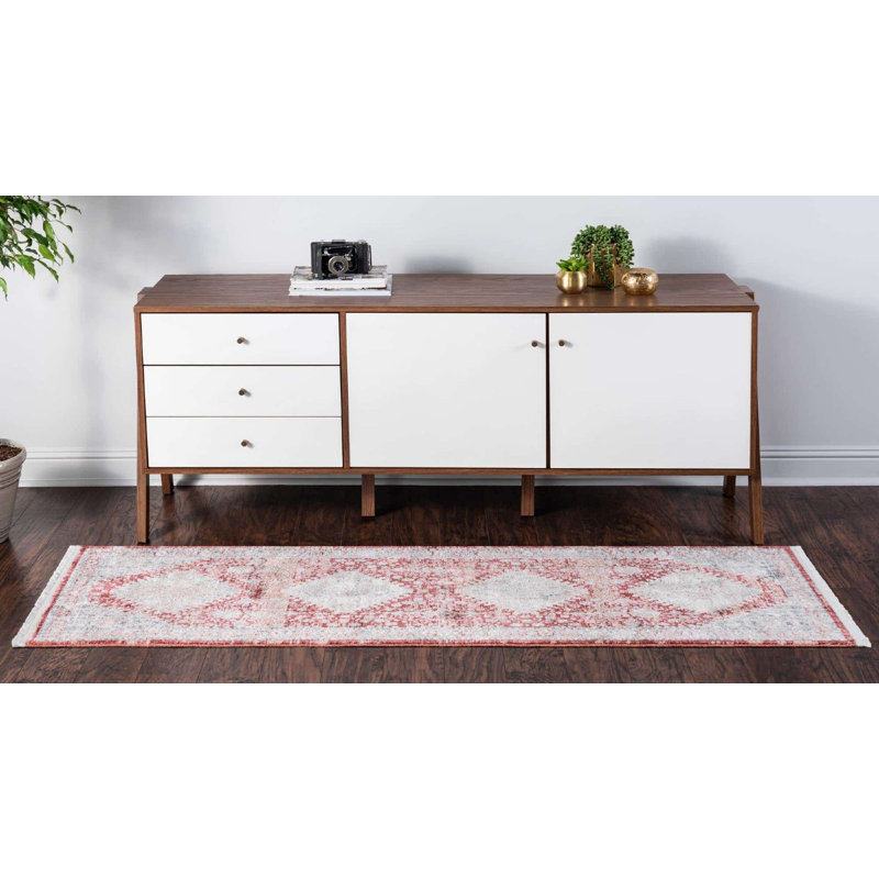 Tapis oriental en velours Gabbs, Tapis de couloir 2 pi 7 po x 10 pi