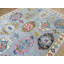 Tapis oriental Oushak turc coloré noué à la main 9 X 12 57001DA3EB3E4DBCA41C919CBC5DFCBD