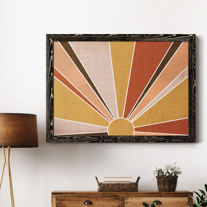 Sedona Sunrise Black Framed Canvas Landscape Print, 23x32