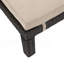 FAUTEUIL PUERTA KD CHAISE, CADRE BRUN FONCÉ AVEC COUSSIN BEIGE