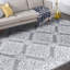 Tapis damassé gris Jessamin-1462862047