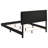 Black Upholstered Queen Panel Bed-1980262578