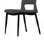 Chaises de salle à manger en cuir gris d'unité centrale de 2: Structure, idéale pour les cuisines et les bureaux