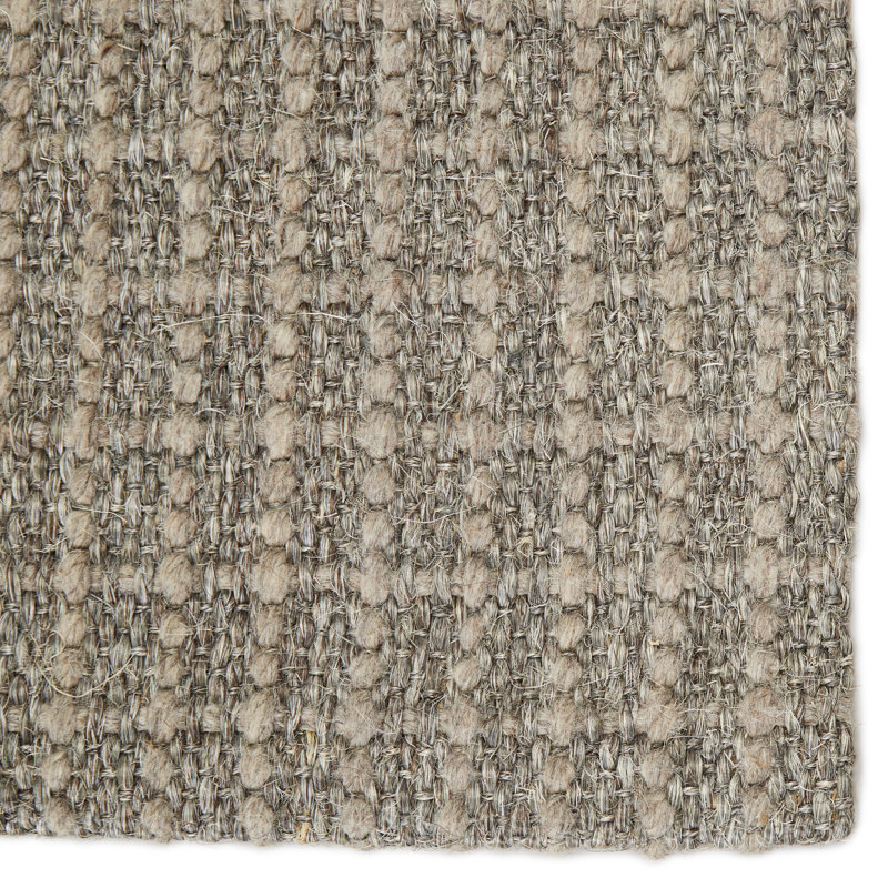 Geremia Plaid Area Rug in Gray, Rectangle 2' x 3'