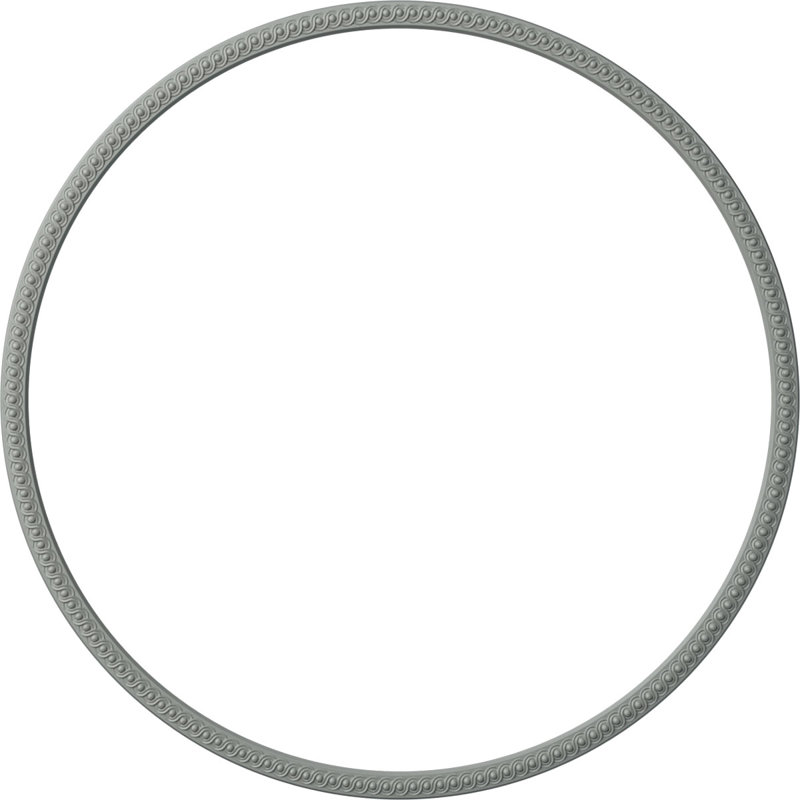 Ensemble d'anneaux de plafond Hillsborough, H 63,5 po x l 63,5 po x P 0,5 po, Paquet de 4 (forme un cercle complet)