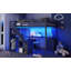 Lit mezzanine avec deux commodes de rangement, bureau et bande lumineuse-1114717363-1114717374