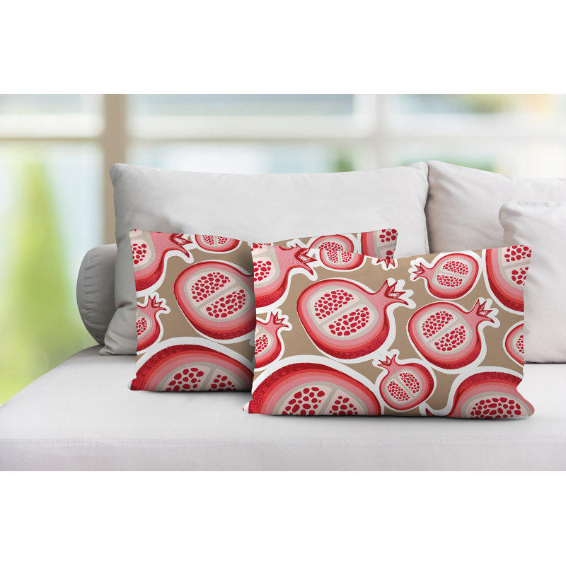 Coussin lombaire intérieur / extérieur Pomme Pomegranate, Beige