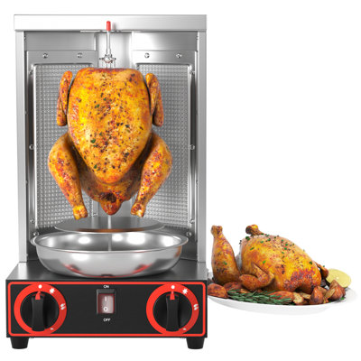 Machine à gaz verticale à gaz avec 2 brûleurs Shawarma