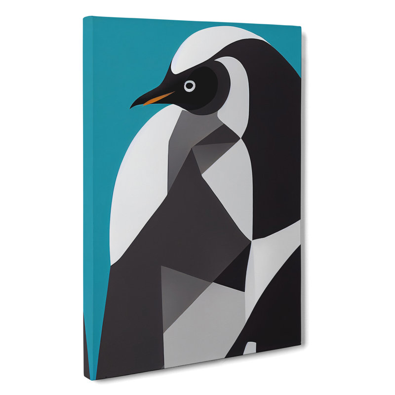 Abstract Penguin No.2 - Wrapped Canvas, 50cm H x 35cm W x 3cm D