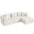 Boneless Versatile 100" W Cloud Sectional Sofa with Cup Holders - No Assembly Required, Perfect for Any Space-369156606