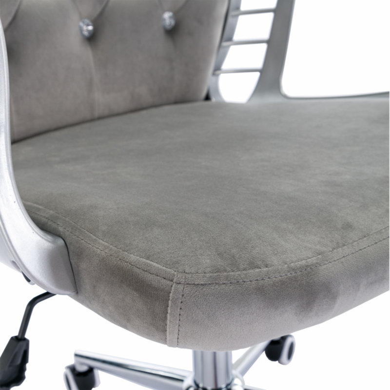 Chaise de bureau en velours