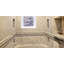 12 in. x 4 in. Basketweave Glazed Marble Tile