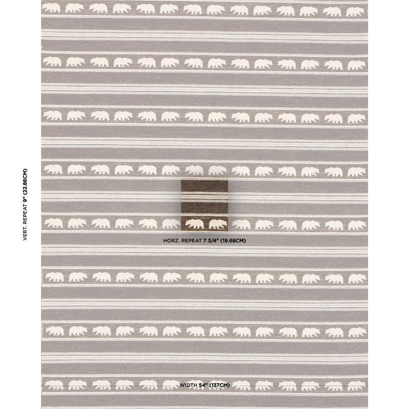 Tissu à rayures Koda, Brun