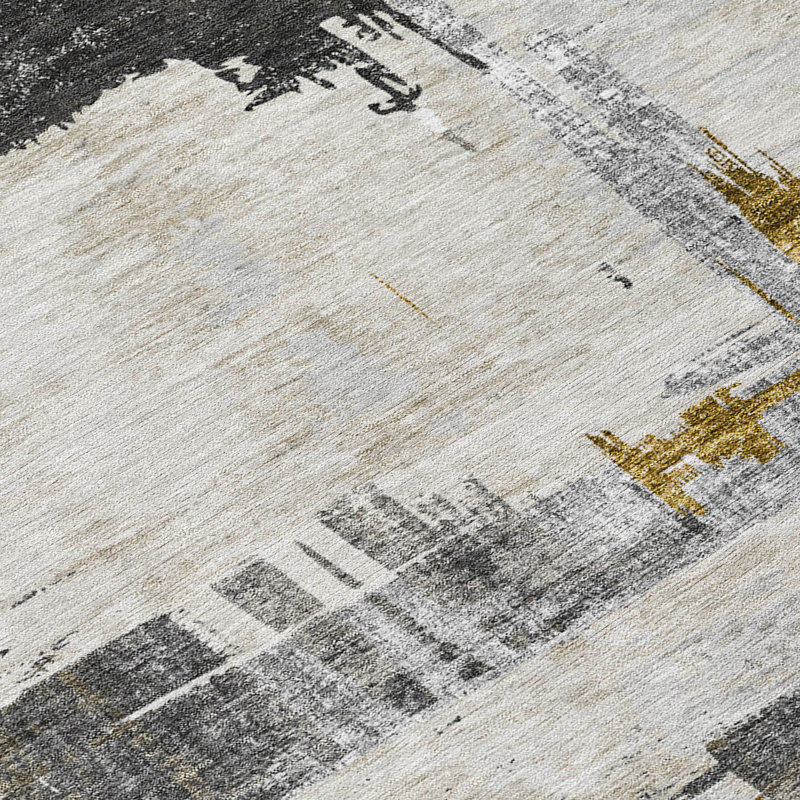 Tapis intérieur / extérieur Kaylani avec envers antidérapant, Rectangle 9 pi x 12 pi