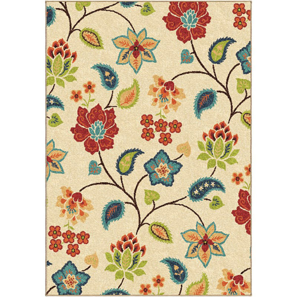 Charlton Home® Stancliff Floral Indoor/Outdoor Rug & Reviews | Wayfair