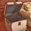 Table de bout en simili cuir avec pieds Rhino-109715339