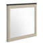 Miroir de commode Trex, plateau en faux marbre noir, cadre beige 37 x 40