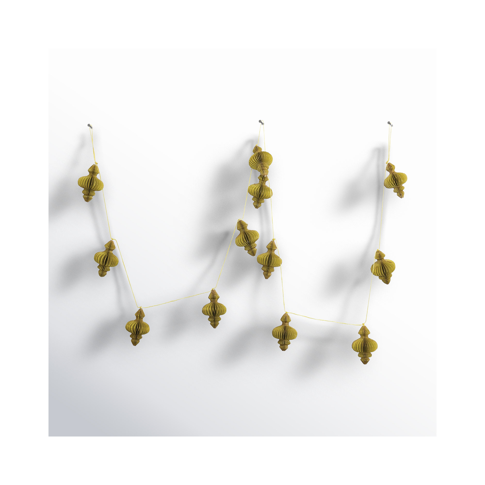 Harutun 6' Gold Novelty Garland, Chartreuse