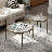 Stylish and Modern Addlie Nesting Fluted Glass Finished Metal Frame Round Coffee Table-452841962
