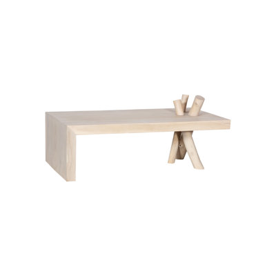Branch Waterfall Coffee Table in Bleached