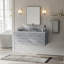 Ensemble de meuble-lavabo mural simple 49 po-443637426-443637427