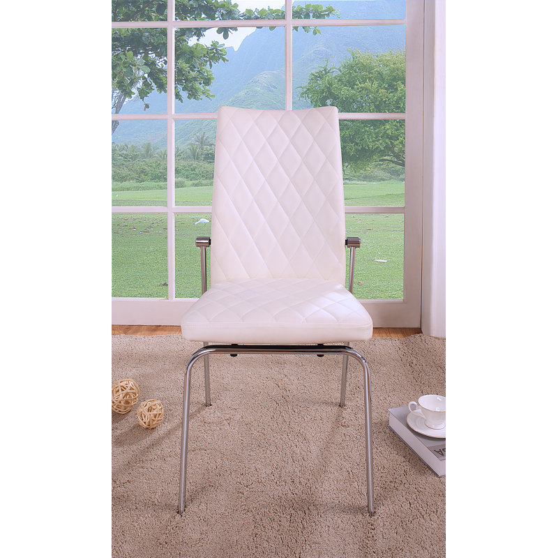 Chaise d'appoint blanche (ensemble de 2)