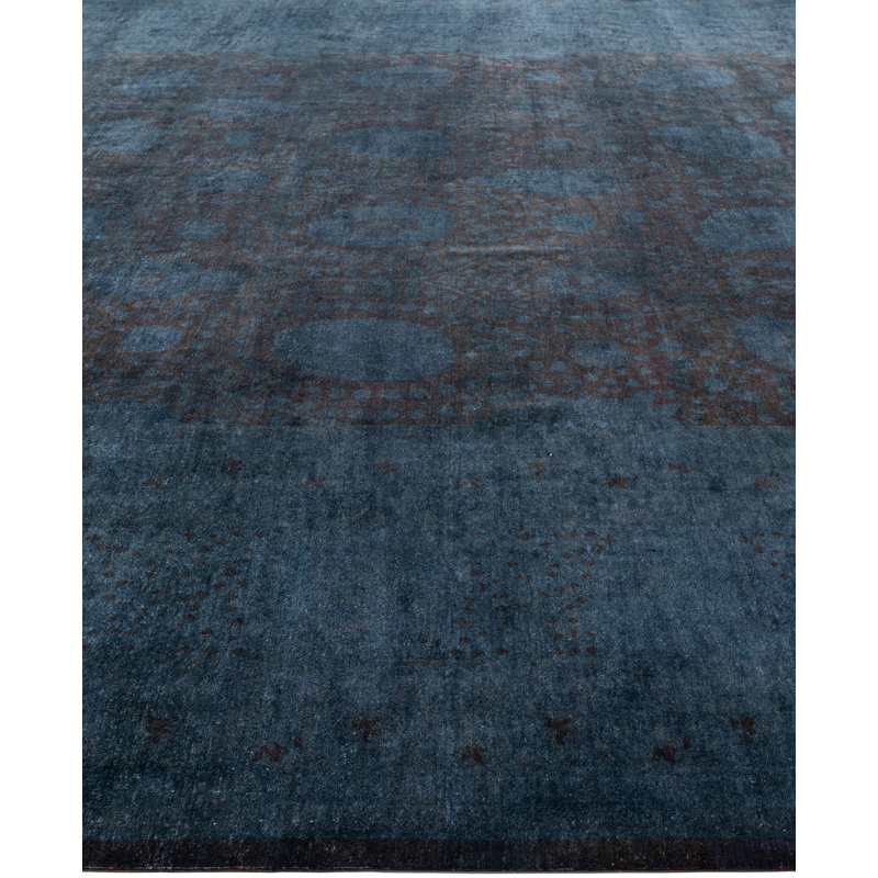 Overdyed One-of-a-Kind 12' 6" X 16' 0" Hand Knotted Area Rug