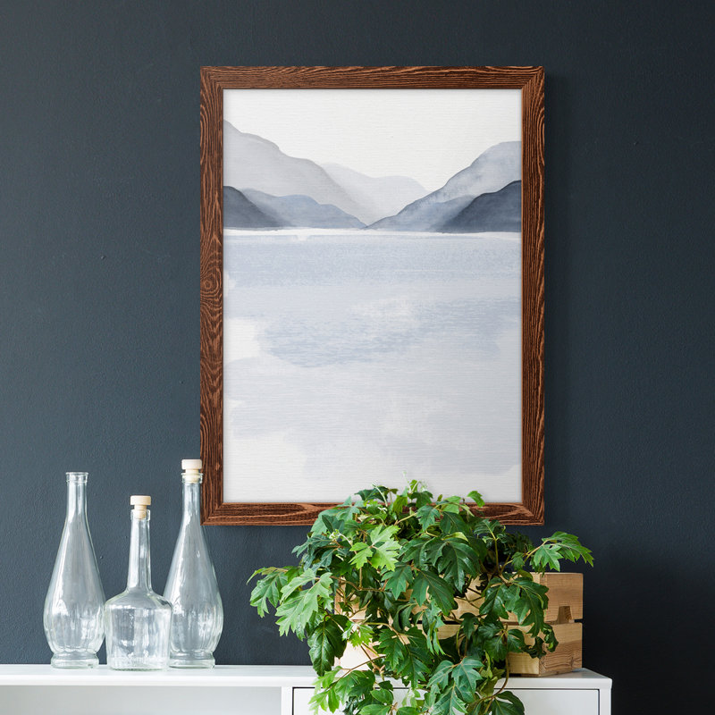 Glacial Lake I - peinture sur toile encadrée, H 24 po x l 20 po x P 1 po, Érable