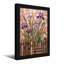 Plantes et fleurs, fleurs d'iris, impression d'art mural brique-1796263924-1796263823-1796263816