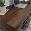 Bureau d'ordinateur, finition brune