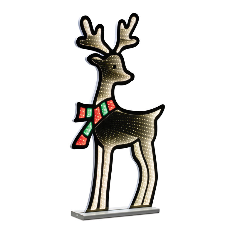 Deer with Scarf Ekkolight 33"H, 33.25" H x 18" W x 4" D
