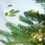 Arbre de Noël 7,5 pi en PVC vert + PE avec 450 lumières UL blanc chaud - 2856 pointes, branches articulées, aiguilles réalistes, support en métal robuste, assemblage facile-1263248729-1263248731