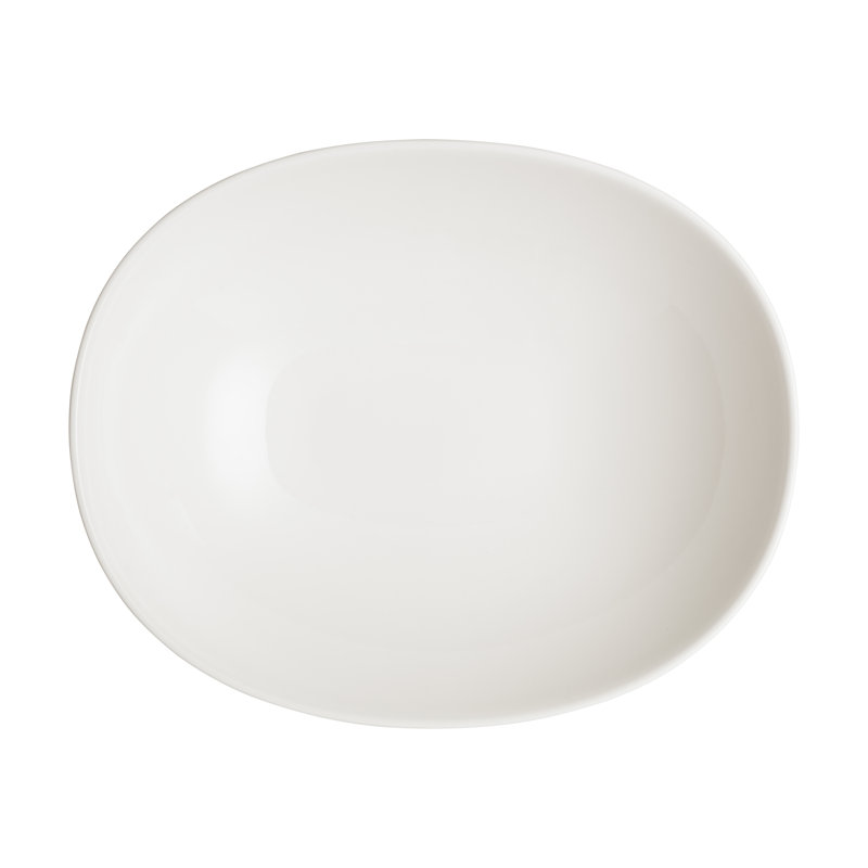 Porcelain Arc White Serving Bowl