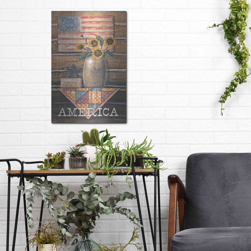 " Rustic America " by Pam Britton, 16" H x 12" W
