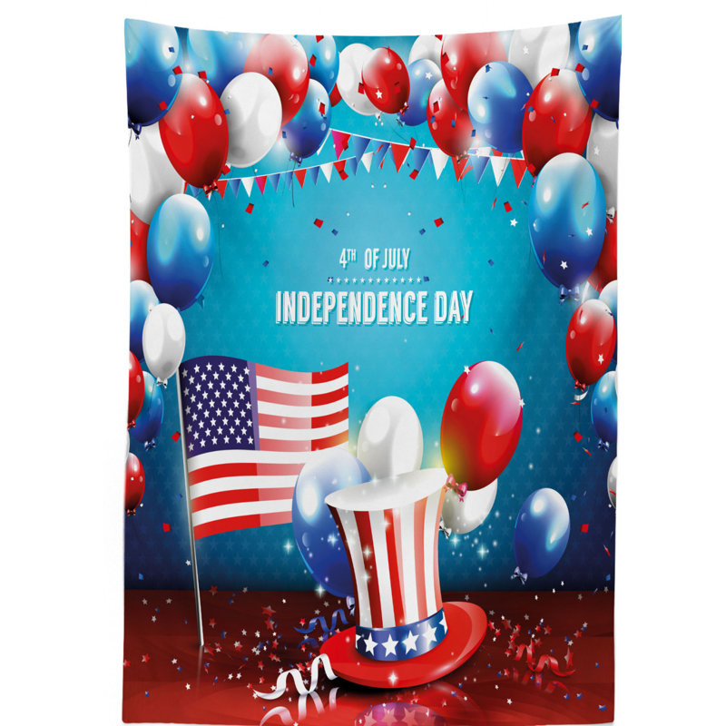 Independence Day Tablecloth, 84" L x 60" W