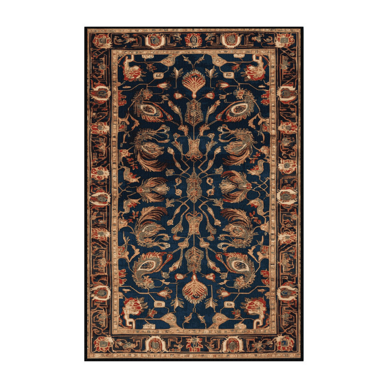 Machine Washable Art Deco Gray Area Rug, Runner 2' x 4'
