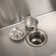Stainless Steel Washing Sink w/ Faucet Hoses and Drain Head Only