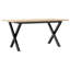 Coffee Table X-Frame Solid Wood Pine And Steel-1610029515