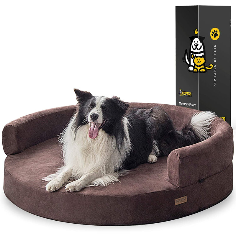 Orthopedic Cotton Pet Bed, Brown